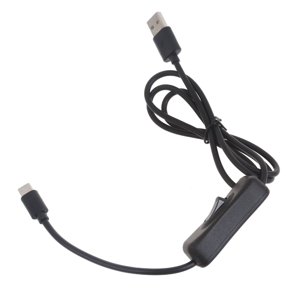 Cavo USB Type-C Con Interruttore ON/OFF - Adattatore Da USB A A Tipo C, Supporta Ricarica 5V/3A E Trasferimento Dati 480Mbps, Per Raspberry Pi 4B, Hub, Telefono - 3