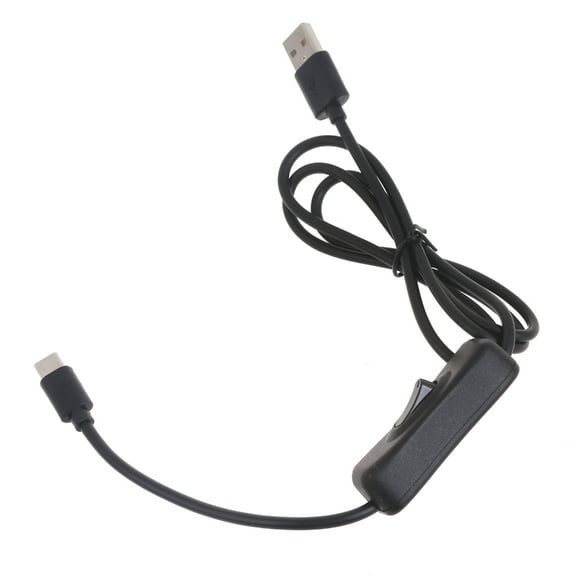 YIEMEEN USB Cable withSwitch Type-C USB2.0 Adapter Cord 5V3A Type C to USB A Charger and Data Transfer forRaspberryPi 4B hubs