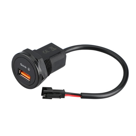 YIEMEEN USB Car Charging Socket 18W QC3.0 Quick Charging for Smartphones Tablets