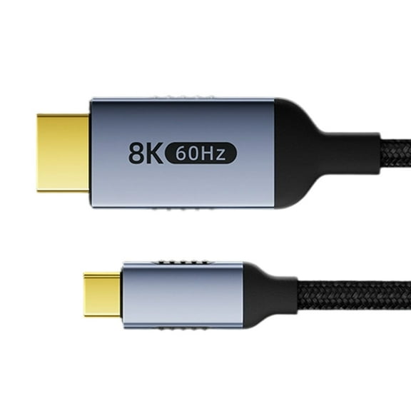 YIEMEEN USB Type C Video Cable 2.1 Version 8K 60Hz 4K 240Hz Nylon Braided Cord Dynamic