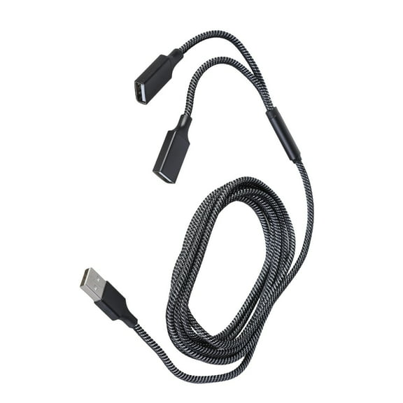 YIEMEEN USB2.0 Splitter Cable 1 In 2 Out Double Female Port Expansion for Data Transfer