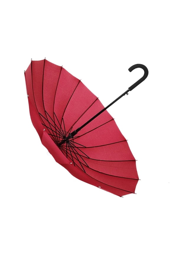 YIEMEEN Umbrella Extended Handle Comfortable Grip All Climate Use Curved Handle Design