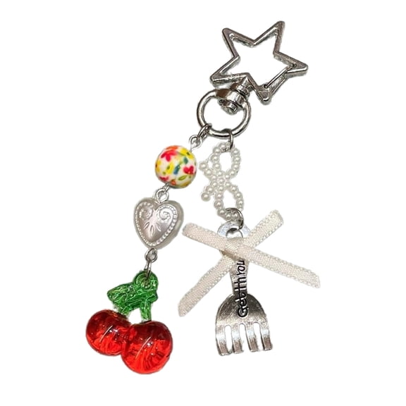 YIEMEEN Unique Beaded Keychain Butterfly Phone Charm Simple Aesthetic Gift Bag Pendant