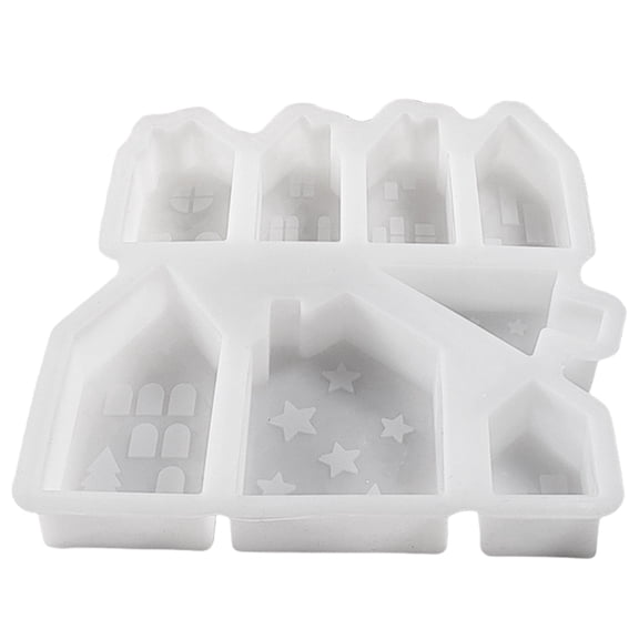 YIEMEEN Unique House Shaped Silicone Moulds For Crafting Miniature House Display Accent