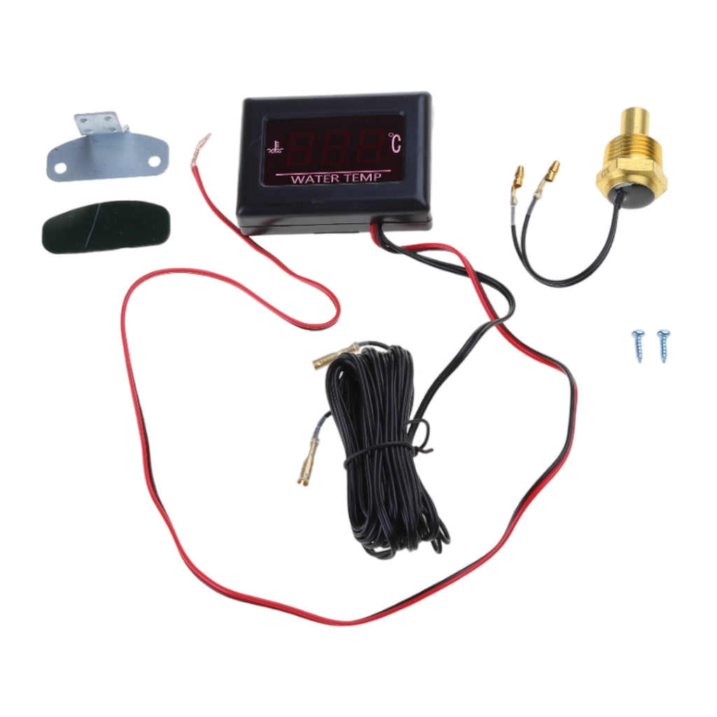YIEMEEN Universal Digital Water Temperature Gauge for Car + Water Temp ...