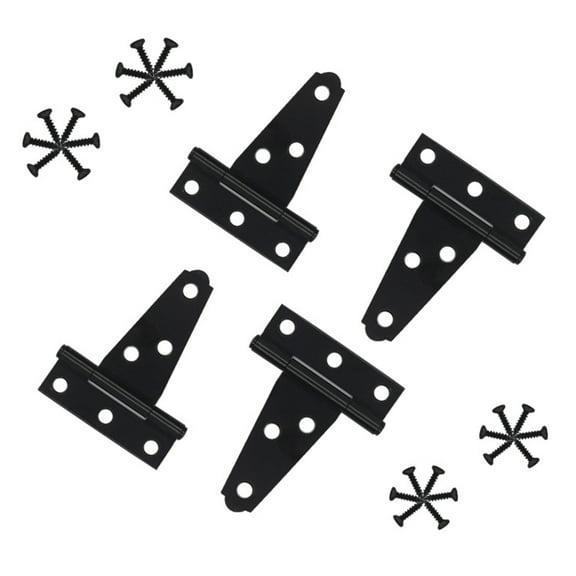 YIEMEEN Upgrades T Hinges Rusts Resistant Metal Gate Hardware T Straps Shed Door Hinges Suitable for Wood Fence & Barn door