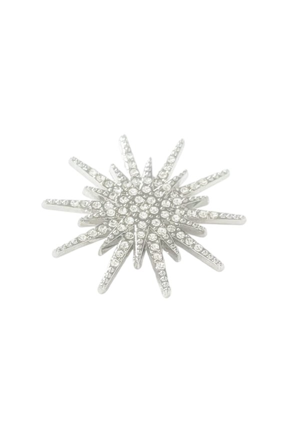 YIEMEEN Versatile Small Star Pin With Rhinestones For Scarves Shawls And Low Cut Tops