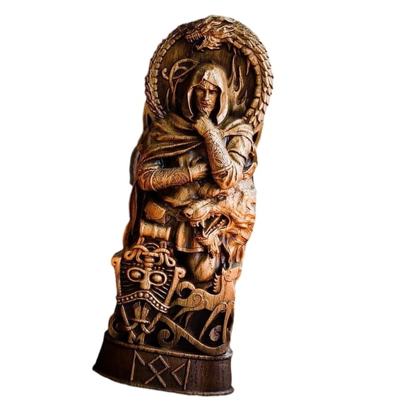 YIEMEEN Vikinges Mythology Figurine Odin/Thors/Loki/Freyja Statue Norses God Statue
