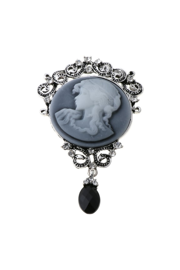 YIEMEEN Vintage Brooch Exquisite Antique Cameo Enamel Pin Pendant Lapel Pin Jewelry Decoration for Jeans for Jacket Backpack Bad