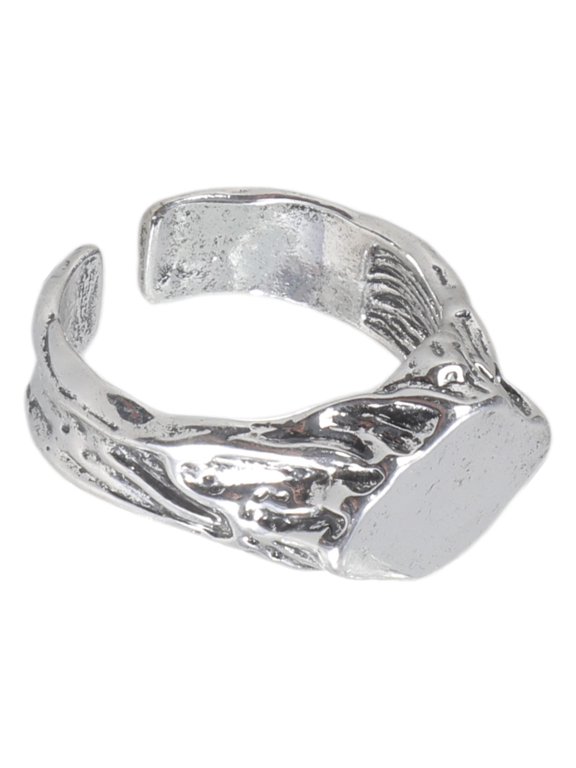 YIEMEEN Vintage Nomadic Style Finger Band Artisanal Crafted Sturdy Metal Ring Unisex