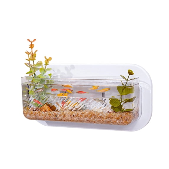 Curated visual reference: Gallery Detail: Yiemeen Wall Hanging Aquariums Tanks Office Wall Fish Tanks Wall