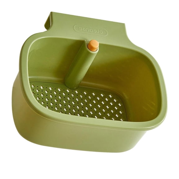 YIEMEEN Wall Mount Press Operated Dish Drying Rack With Stainless Steel Fast Draining Basket Kitchen Accessory