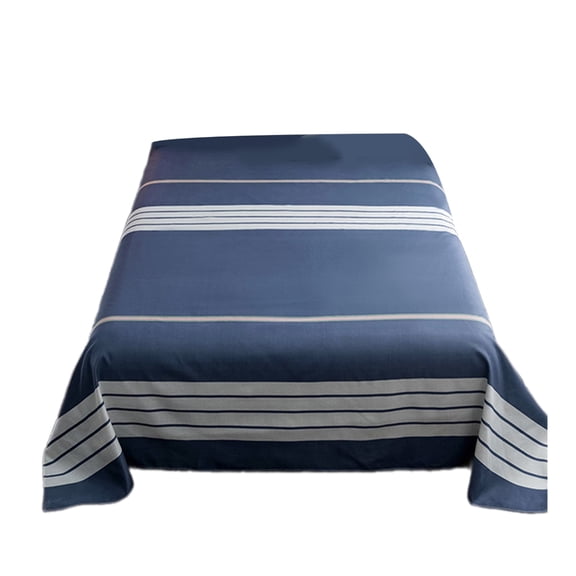 YIEMEEN Washed Cotton Bed Sheet with Comfort Polyester Fade Resistant Pattern Healthy Dye Bedding Sheet for Family Use