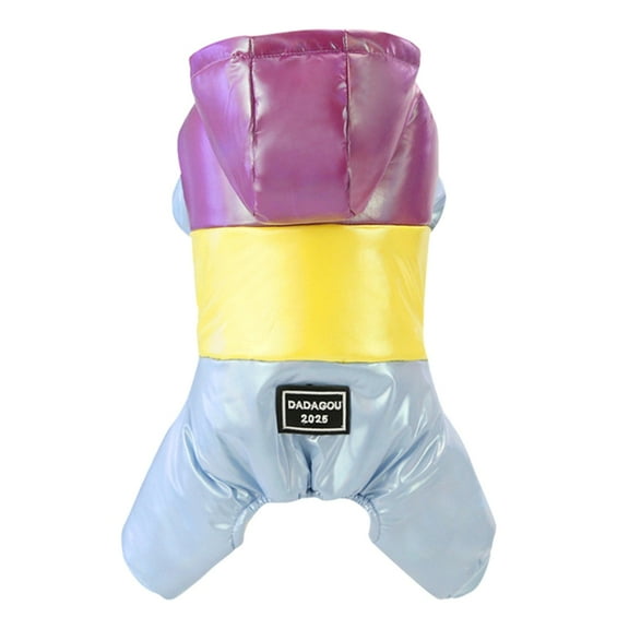 YIEMEEN Waterproof Dog Coat With Hood Dog Jumpsuit Winter Coat Hoodie Dog Clothes Dog Down Puffer Jacket Winter Dog Clothes
