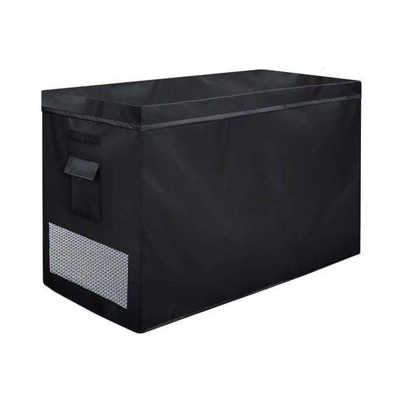 YIEMEEN Waterproof and Dustproof Cover for 14-16 Cubic Feet Chest Deep Freezer with Double Zippered Ventilation and Storage Pocket