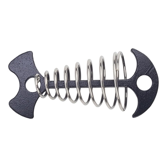 YIEMEEN Windproof Fishbone Deck Anchors Peg Spring Guyline Tensioner Cord Adjuster Deck Planks Board Tent Stake Enduring