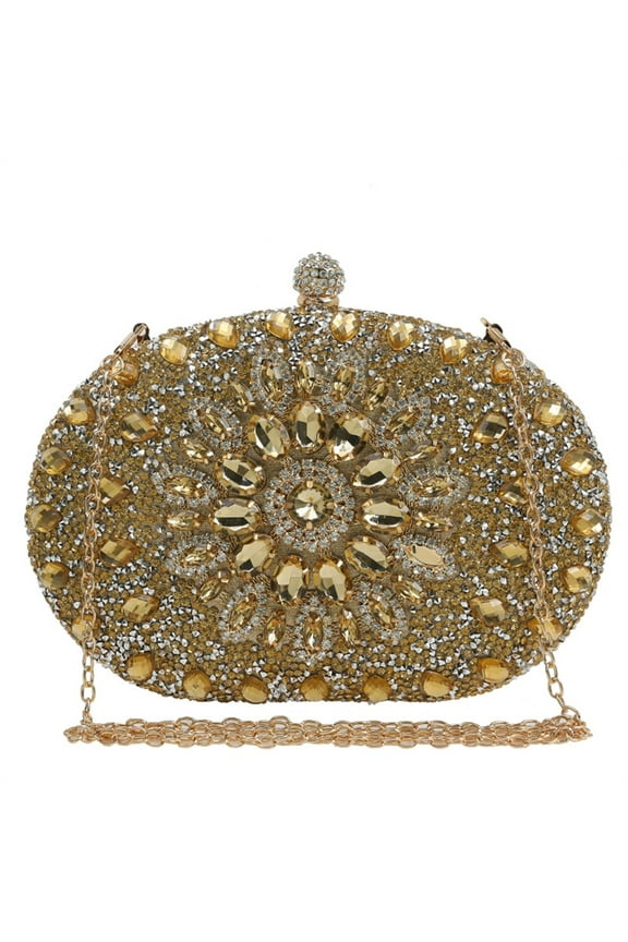 YIEMEEN Women Evening Clutch Bag Handbag with Chain Girl Party Shoulder Crossbody Bags
