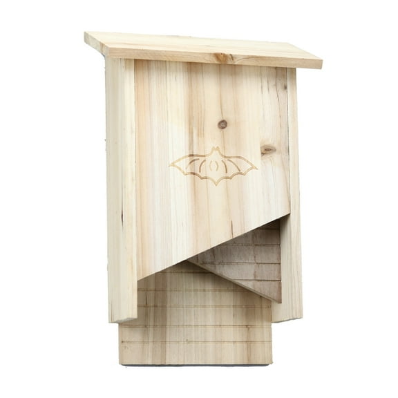 YIEMEEN Wood Bat Box Weatherproof Bat Houses Easy to Attract Bat for Backyard Garden