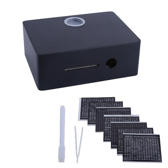 YIEMEEN Wood Money Box Money Case Piggy Banks Decorative Cash Storage Case Handcrafts Wood Case for Everyone Child Adult