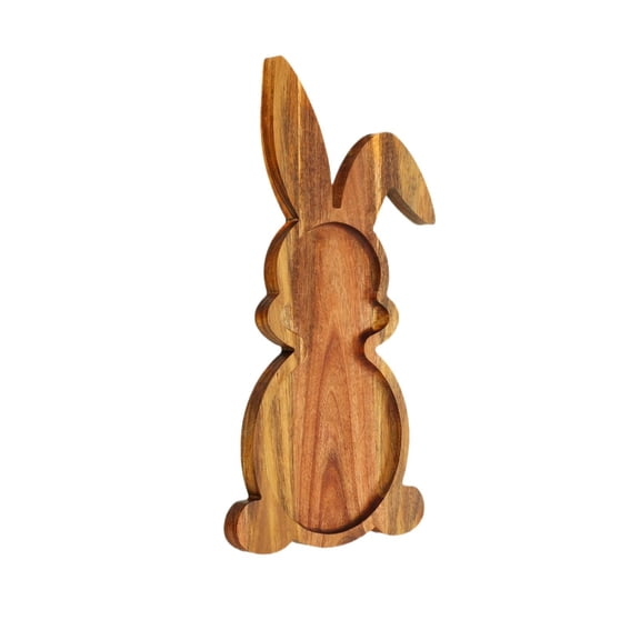 YIEMEEN Wood Rabbit Tray Safe for Direct Food Contact Great for Healthy Eating and Home Decoration