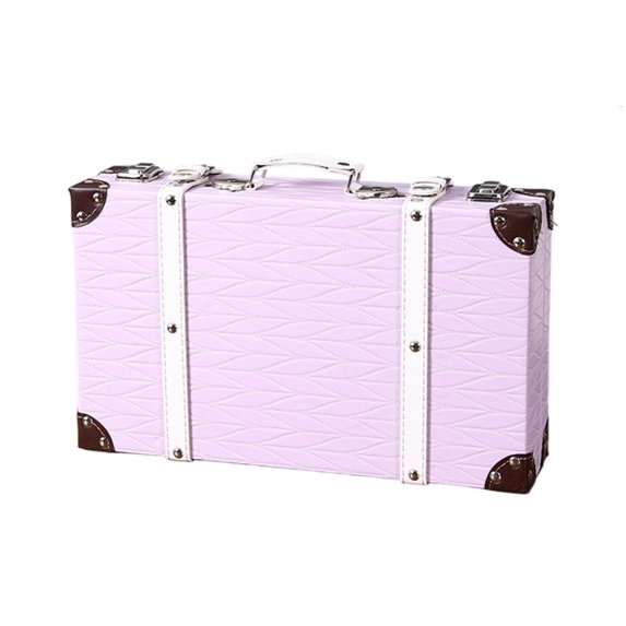 YIEMEEN Wooden Multi Purpose Storage Chest European Style Large Capacity Carry Handle