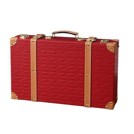 YIEMEEN Wooden Multi Purpose Storage Chest European Style Large Capacity Carry Handle