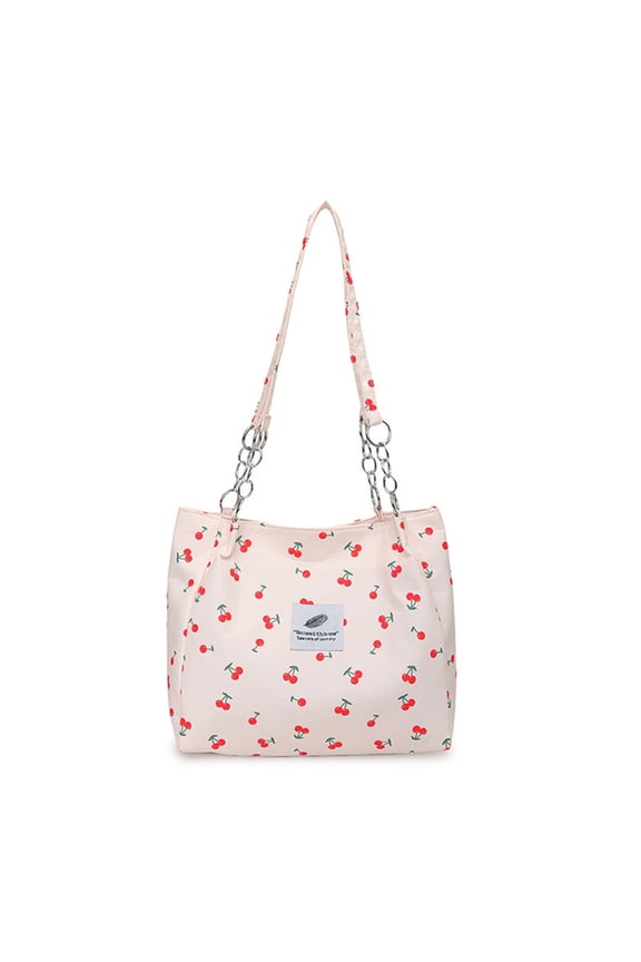 YIEMEEN Youthful Cherry Patterned Shoulder Bag Casual Handbag for Fashion Women