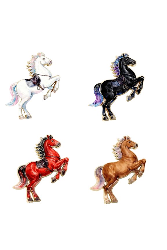 YIEMEEN Zodiacs Horse Pin Crafted From Premium Alloy With Tarnish Resistant Finish Ensuring Long Lasting Shine For Daily Wear And Formal Event