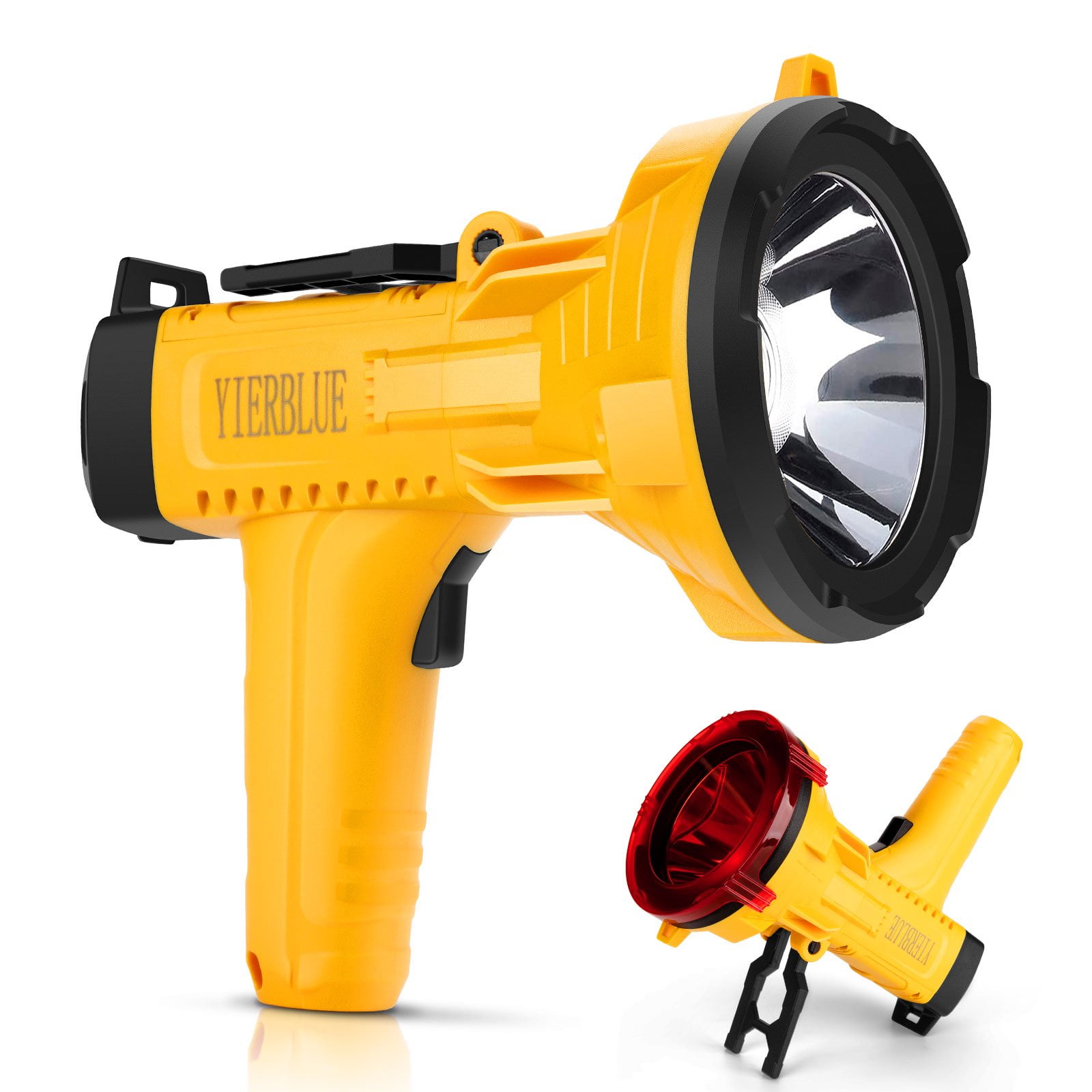 YIERBLUE Rechargeable Spotlight Flashlight 150000 High Lumen, IP66