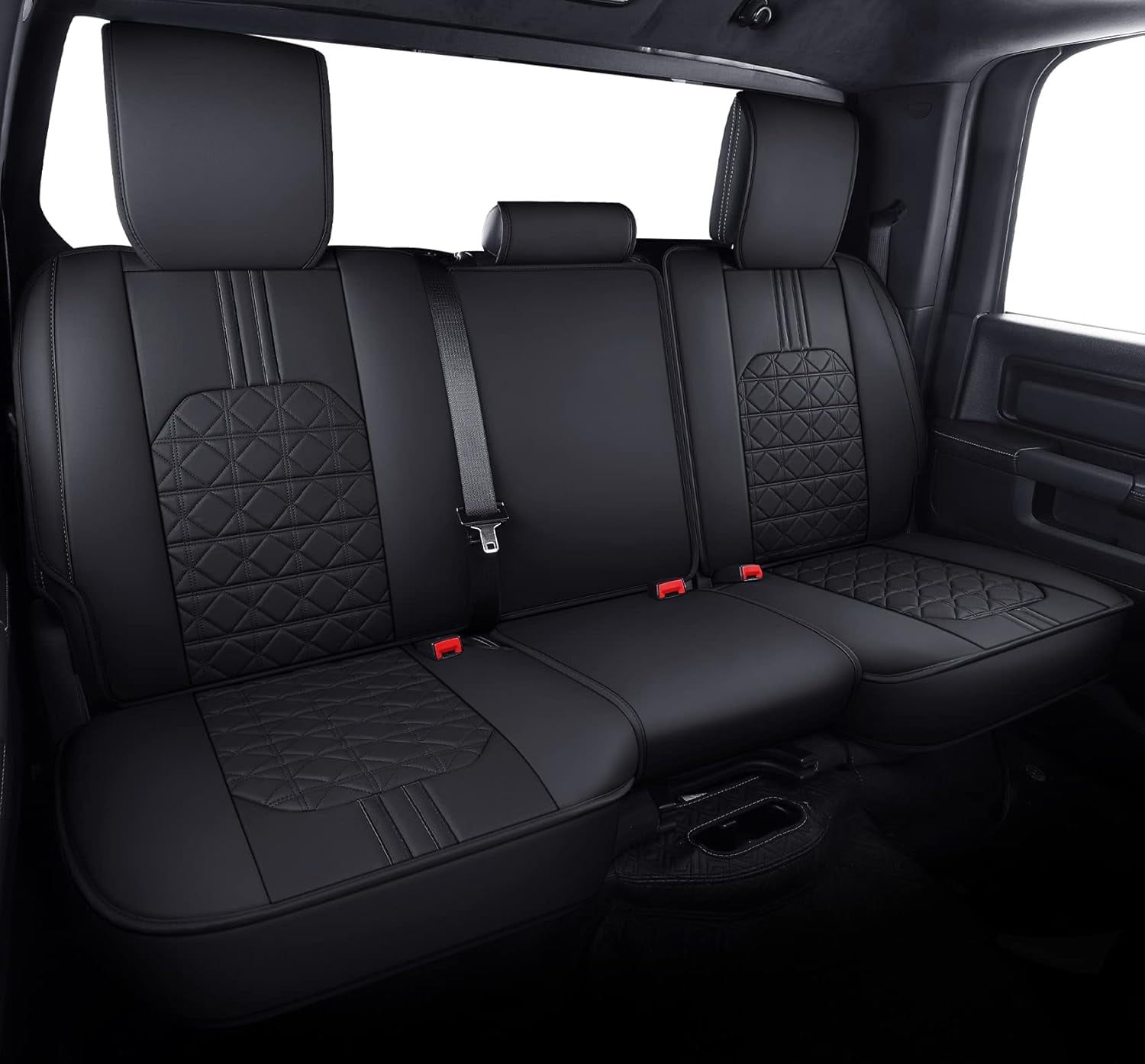 YIERTAI Rear Seat Covers for RAM 2009-2023 2024 2025 2026 1500HD 2010 ...