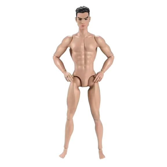 YIFAEUX 1/6 Scale Male Muscular Action Figure Body with Removable Head Highly Articulated Multi-Jointed Figure Ornament