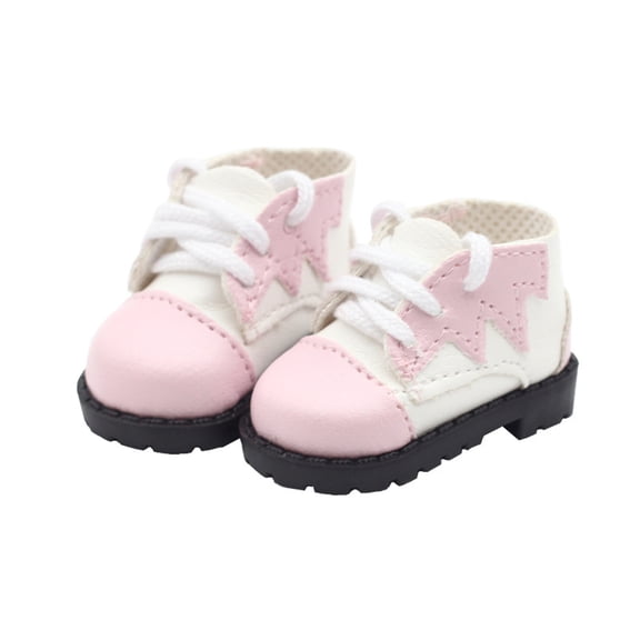 YIFAEUX 1 Pair 20cm Color Matching Doll Shoes Soft Highly Simulated Mini Shoes Fine Workmanship Doll Shoes