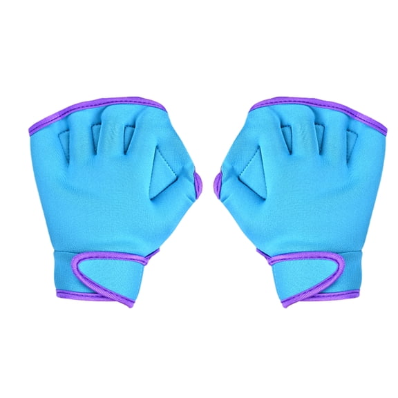 YIFAEUX 1 Pair Swimming Gloves Adjustable Men Women Aquatic Swim Training Glove Webbed Fitness Water Resistance Training Hand Fins Paddles Swimming Gear
