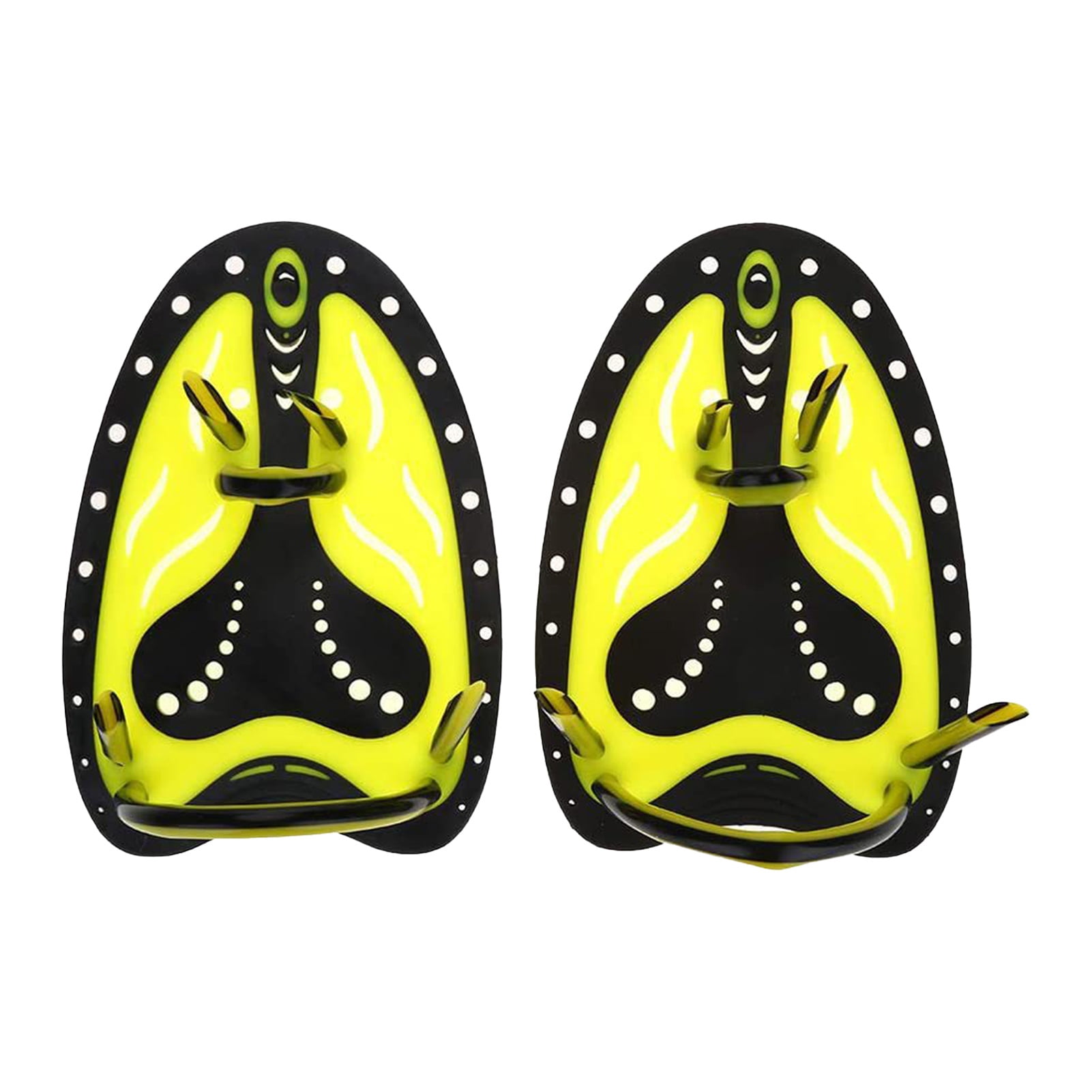 YIFAEUX 1 Pair Swimming Hand Paddle with Adjustable Silicone Strap ...