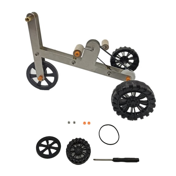 YIFAEUX 1 Set Parrot Training Bicycle Toy Funny Bird Cockatiel Conure Parakeet Mini Metal 4-Wheels Bike Foot Exercising Educational Toy Pet Supplies
