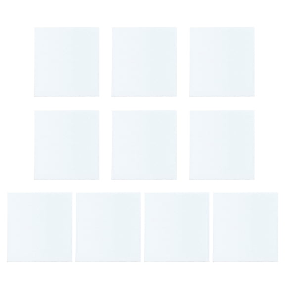 YIFAEUX 10/20Pcs Foam Texture Paper Round Square White Cellulose Cards Puffy Texture Acrylics Painting Paper 3D Canvas Sponge Kids DIY Art Craft Supplies