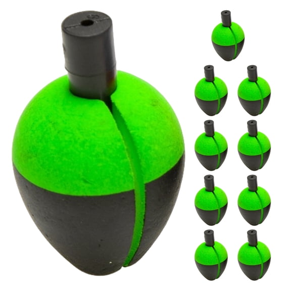 YIFAEUX 10Pcs Oval EVA Fishing Float High Visibility Buoyancy Long Casting Buoy Bobber Float Saltwater Freshwater Carp Fishing Accessories