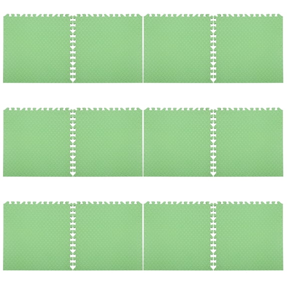 YIFAEUX 12Pcs Extra Thick Yoga Mat High Density EVA Foam Interlocking Floor Tile Home Gym Fitness Exercise Pad Cushion Workout Equipment