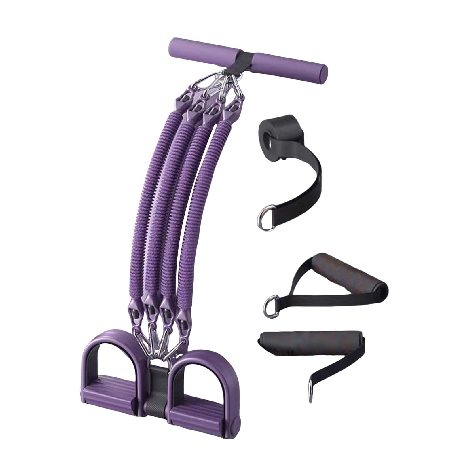 YIFAEUX 2/3/4-Tube Pedal Puller Resistance Band with Handle Multifunction Elastic Yoga Sit-up Pull Rope Men Women Pedal Tensioner Exerciser Workout Equipment