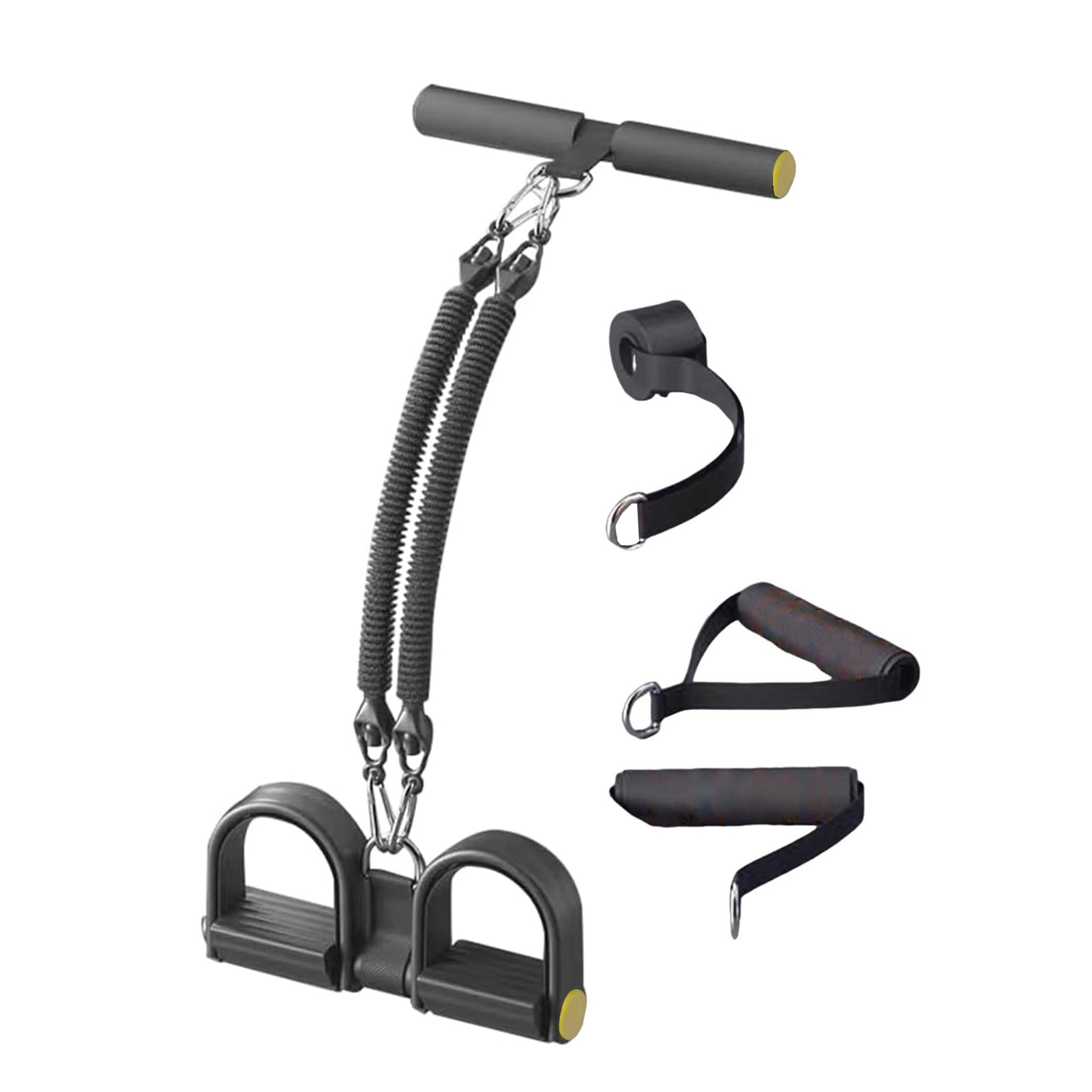 YIFAEUX 2/3/4-Tube Pedal Puller Resistance Band with Handle Multifunction Elastic Yoga Sit-up Pull Rope Men Women Pedal Tensioner Exerciser Workout Equipment