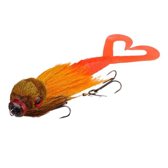 YIFAEUX 21CM/40G Mouse Deer Artificial Lure with Feathered Bird Head Soft Tails Long Casting Slow Sinking Bionic Swimbait Fishing Accessories