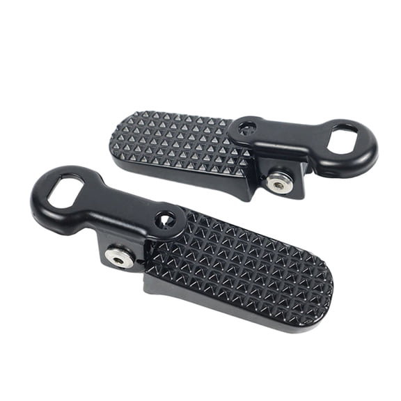 YIFAEUX 2Pcs Bike Rear Pedals Mini Folding Bike Pegs Aluminum Alloy Non-Slip Bicycle Footrests Quick Release Foot Plates Pedals for E-Bike