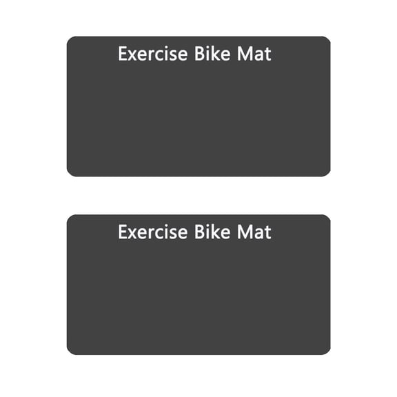 YIFAEUX 2Pcs Exercise Bike Non-Slip Mat Noise Reduction Indoor Cycling Bike Stationary Bicycle Bike Trainer Elliptical Treadmill Sound Absorption Carpet Hardwood Floor Protector Pad