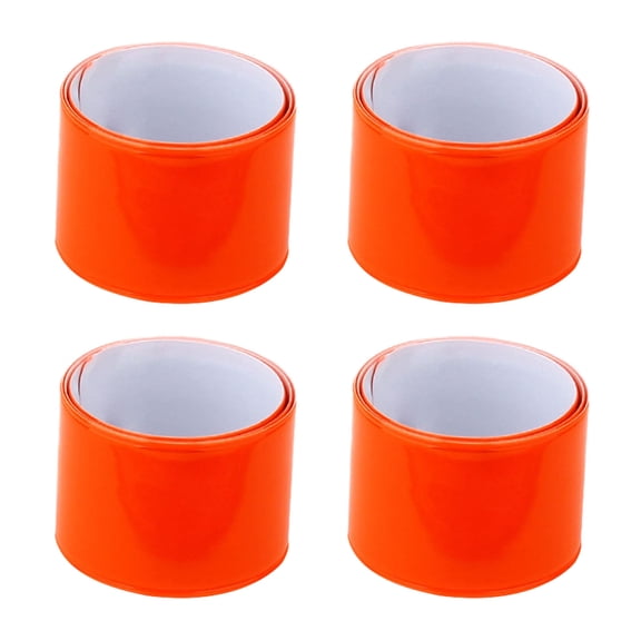 YIFAEUX 4Pcs Snap Bands High Visibility Reflective Clap Circle Safety Slap Bands for Night Cycling Running Jogging