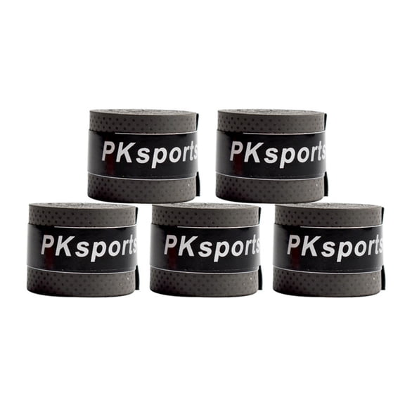 YIFAEUX 5Pcs Badminton Racket Grip Tape Anti-slip Sweat Absorbing Shock-proof Breathable Elastic Fishing Rod Tennis Racquet Paddle Overgrip Wrap