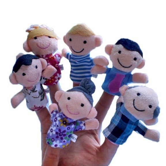 YIFAEUX 6Pcs Finger Puppet Doll for Kids Finger Doll Props Interactive Storytelling Toy for Teaching And Bonding