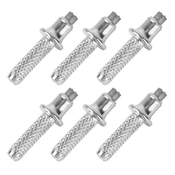 YIFAEUX 6Pcs Tungsten Steel Trekking Rod Tips Replacement Rustproof Corrosion Resistant Strong Grip Universal Walking Stick Tips Trekking Pole Tips