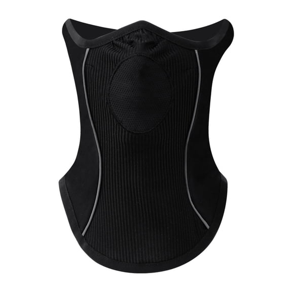 YIFAEUX Autumn Winter Outdoor Riding Neck Warmer Fleece Lining Neck Gaiter Breathable Holes Half Face Guard Fashion Accessories