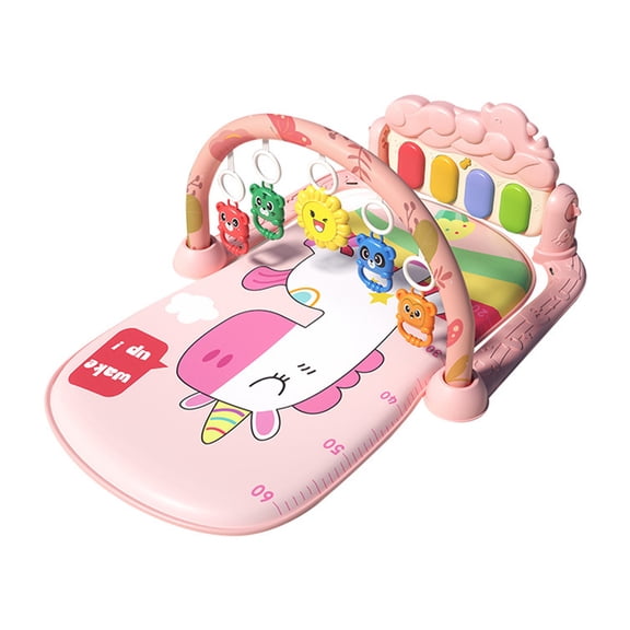YIFAEUX Baby Gym Play Mat And Piano Gym with Tummy Time Mat Interactive Musical Toys Creative Activity Center for Infants Toddlers Sensory Development Motor Skills Training Birthday Gift