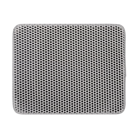 YIFAEUX Breathable Cat Litter Mat Double Layer Structure Waterproof Hassle-free Easy to Clean Pocket Design Floor Mat for Home Pet